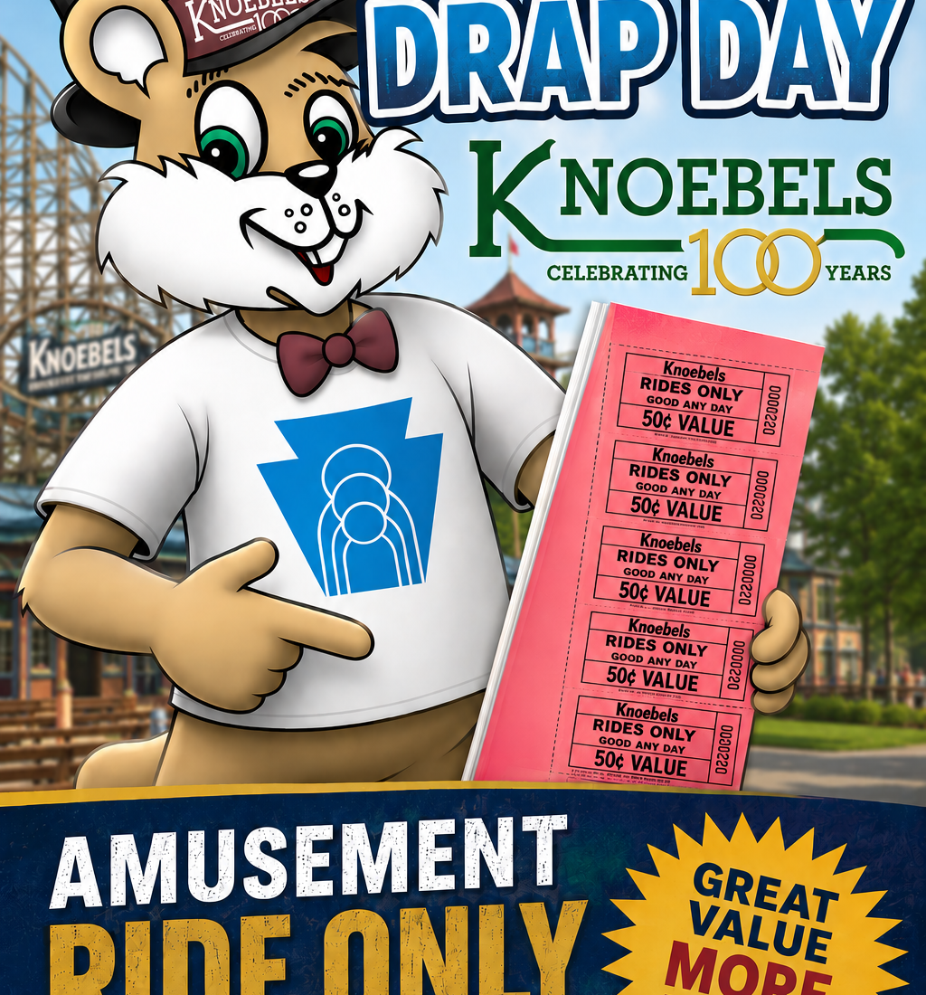 DRAP Day @ Knoebels - Amusement Ride Only Ticket Books